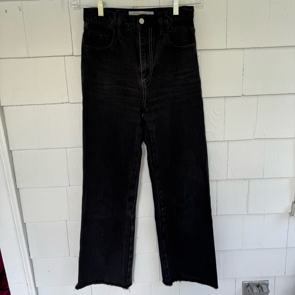 Viktoria & Woods Wide Leg Fleetwood Jean Black size 4